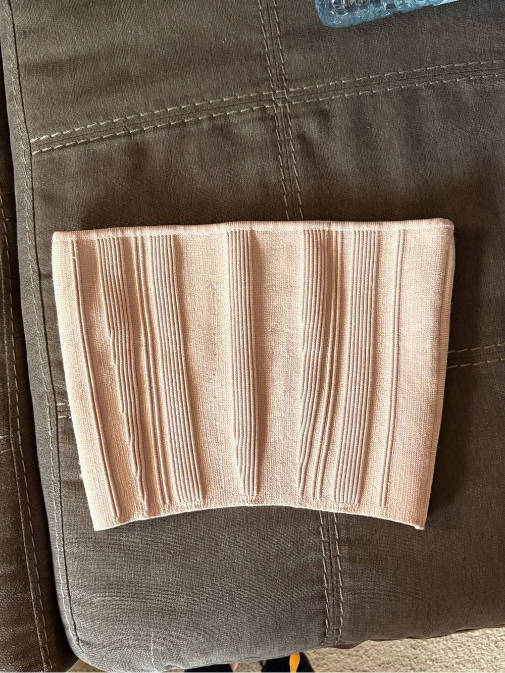 Aritzia Babaton Sculpt Knit Ribbed Tube Top Beige Size S
